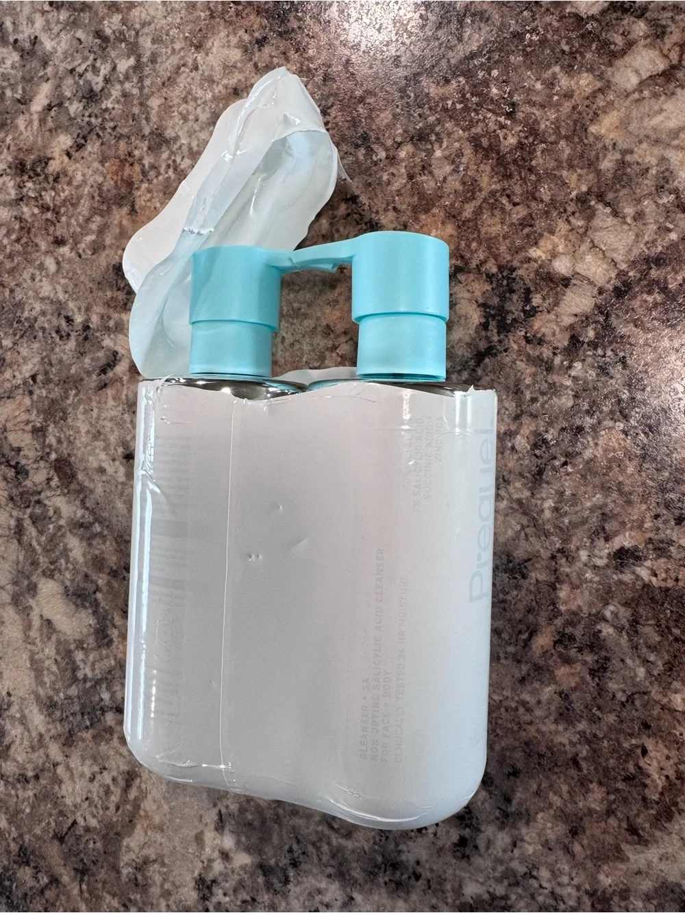 2 bottles of Prequel Gleanser Non-Drying Salicylic Acid Cleanser Face & Body